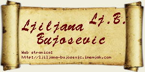 Ljiljana Bujošević vizit kartica